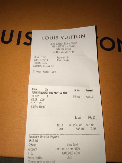 louis vuitton return policy without receipt